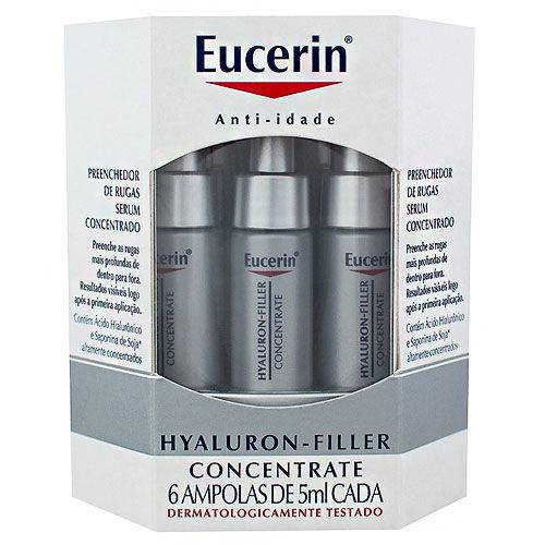 Eucerin Hyaluron-filler Concentrate Preenchedor de Rugas C/ 6 Ampolas de 5ml Cada