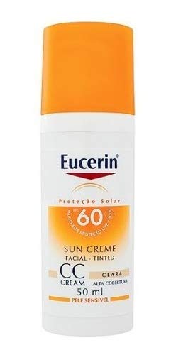 Eucerin Sun Tinted Toque Seco Cc Cream Claro Fps 60 50ml