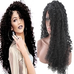 European And American-Style Wig Small Roll Black Foreign Trade Export Africa Hot Fashion Partial Long Curly Chemical Fiber Wig Factory