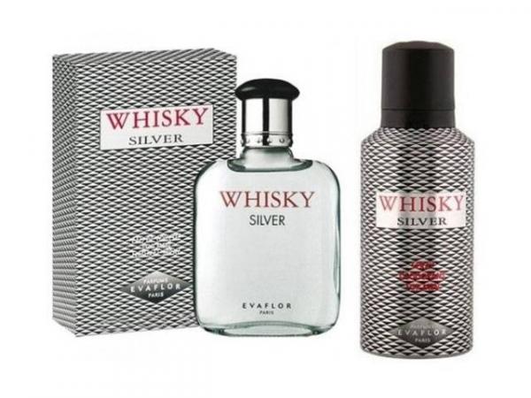 Eva Flor Whisky Silver For Men Perfume Masculino - Eau de Toilette 100ml + Desodorante 75ml