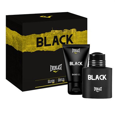 Everlast Kit Perfume Masculino Black EDC 100ml + Gel de Banho 90ml