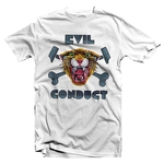 Evil Conduct "tigre" Camiseta Masculina Branca
