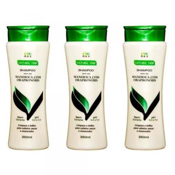 Evo Mandioca Shampoo 350ml (Kit C/03)