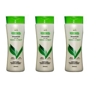 Evo Quiabo Shampoo 350ml - Kit com 03