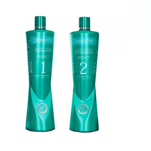 Evolution Aloe Vera Reduct Line Escova Progressiva 2x1L - T - Evolution Cosmeticos