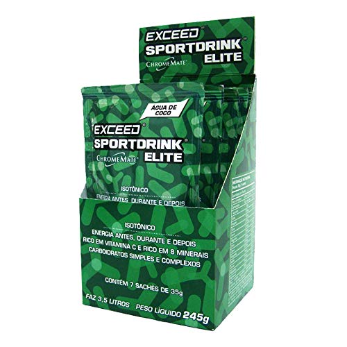 Exceed Sportdrink Elite - Caixa com 7 Sachês 35g - Matcha C/Limão