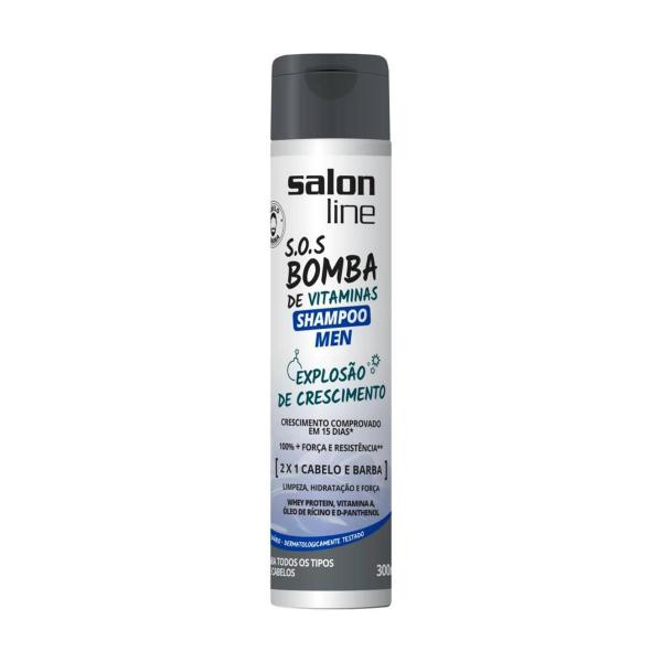 Excluir Salon Line Shampoo Sos Bomba Vitaminas Men 2x1 300ml