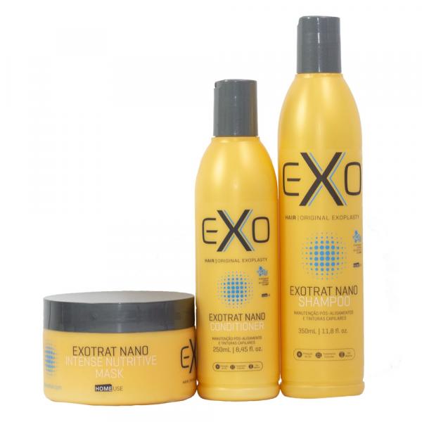 EXO Hair Exotrat Nano Kit Home Care Manutenção e Hidratação (3 Produtos)