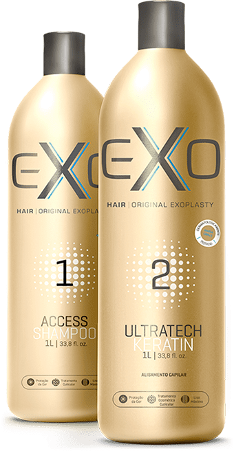 Exo Hair Kit Alisamento Exoplastia Capilar 2x1000ml