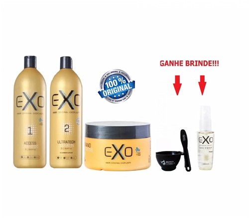 Exo Hair Kit Progressiva Exoplastia 1 Litro + Mask (250gr)