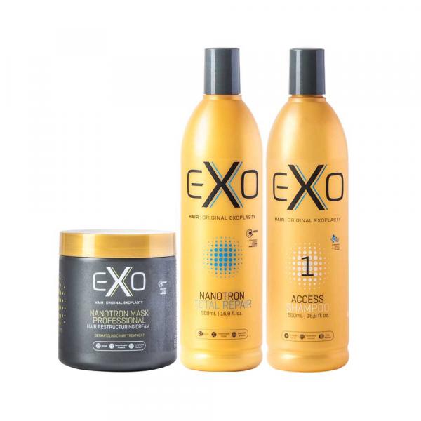 EXO Hair Kit Reconstrução Nanotrônica (3 Produtos)