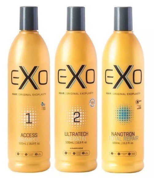 Exo Hair Kit Ultratech Exoplastia Capilar Nanotrônica 3x500ml - CS