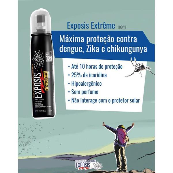 Exposis Extrême Spray Repelente Insetos Pronta Entrega 100ml