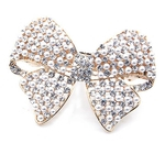 Exquisite Diamante Pérola Beads bowknot Forma grampo de cabelo Primavera Gostar