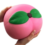 Exquisite Squishy pêssego forma Toy Squeeze Toy apaziguador do esforço Crianças Toy para casa e jardim