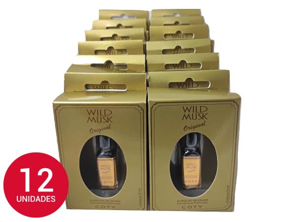 Extrato Almiscar Selvagem Wild Musk Desodorante Perfumado Original Puro 5ml 12 Unidades
