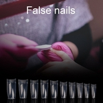 Falso completa Nails 500 Pieces Transparente completa Adesivos franceses Nails Transparente