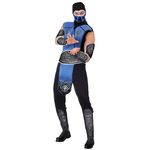 Fantasia Adulto Sulamericana Sub Zero Mortal Kombat Gg Preta e Azul