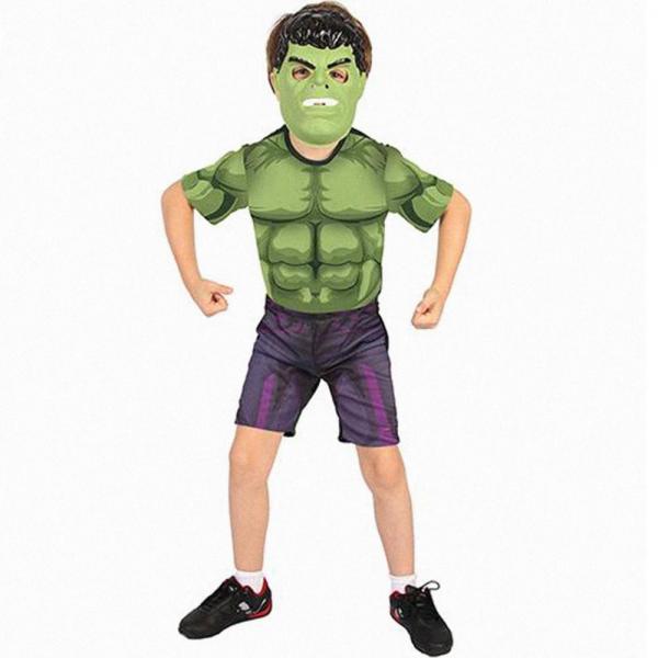 Fantasia Hulk Infantil Curta os Vingadores - Rubies