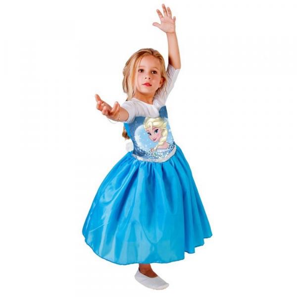 Fantasia Infantil Frozen Elsa Standard M - Rubies