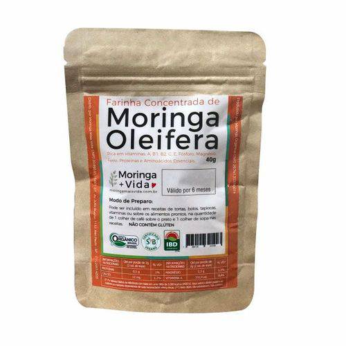 Farinha Concentrada de Moringa Oleifera - 40g - Mais Vida