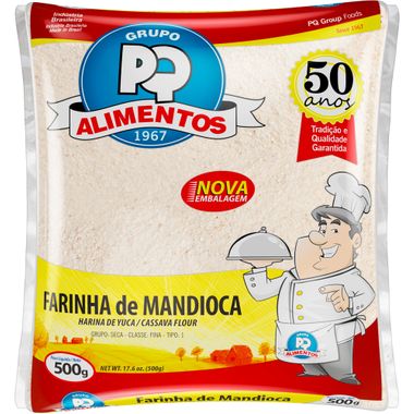 Farinha de Mandioca Crua PQ 500g