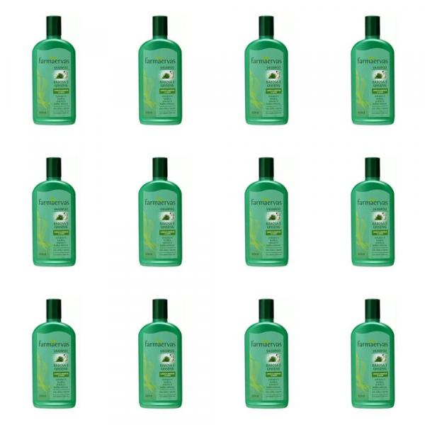 Farmaervas Babosa/ Ginseng Shampoo 320ml (Kit C/12)