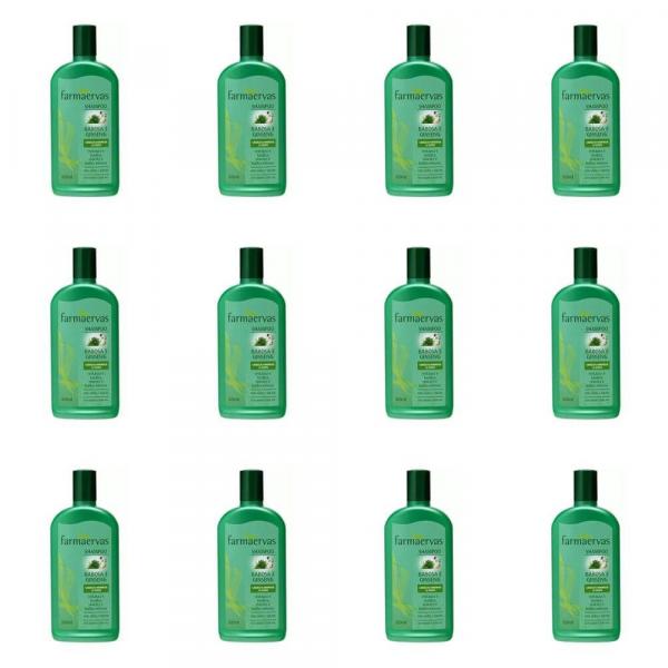 Farmaervas Babosa/ Ginseng Shampoo 320ml (kit C/12)