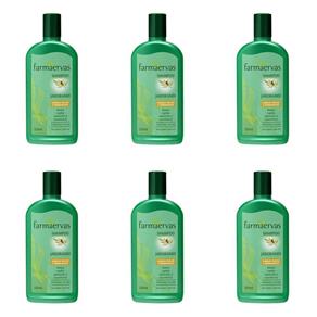 Farmaervas Jaborandi Shampoo 320ml - Kit com 06