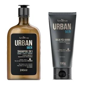 Farmaervas Urban Men Shampoo 3x1 240ml e Balm 100g