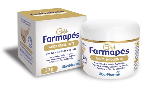 Farmapés Gold Pasta Emoliente e Hidratante para os Pés 30 G - Uber