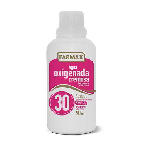 Farmax Água Oxigenada 30vol Cremosa 90ml