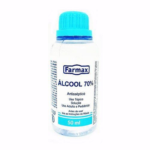 Farmax Álcool 70 Etílico 50ml (Kit C/03)