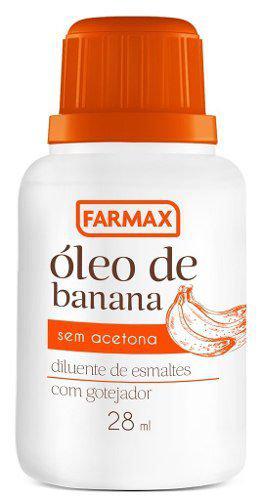 Farmax Óleo de Banana Diluente de Esmaltes 28ml (Kit C/12)