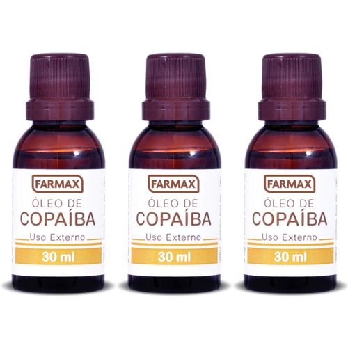 Farmax Óleo de Copaíba 30ml (kit C/03)