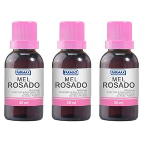 Farmax Rosado Mel 30ml - Kit com 03