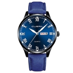Fashion Creative Geometric Round Belt Men's Quartz Watch Gift