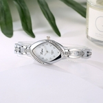 Fashion Ladies Women Unisex Stainless Steel Rhinestone Quartz Wrist Watch B