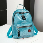 Fashion Lady Grande Capacidade Explos?o rachadura Waterproof Backpack Estudante Bag