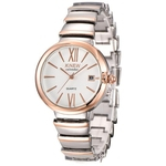 Fashion Luxury Ladies Women Girl Unisex Stainless Steel Quartz Date Wrist Watch