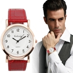 Fashion Luxury Men's Leather Strap Analog Quartz Sports Wrist Watch Watches RD