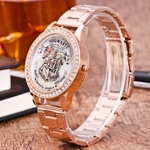 Fashion Luxury Women Quartz Stainless Steel Mesh Belt Wrist Watch Gift