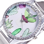 Fashion Luxury Women Quartz Stainless Steel Mesh Belt Wrist Watch