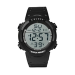 Fashion Waterproof Men's Boy LCD Digital Stopwatch Date Rubber Sport Wrist Watch