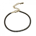 Fashionable Women Lady Bracelet Plated Jewelry Double Color Copper Chain VPCD