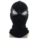 Faux Leather Spiderman Mask Knit Superhero Chapelaria Adult Teen Cosplay Adereços