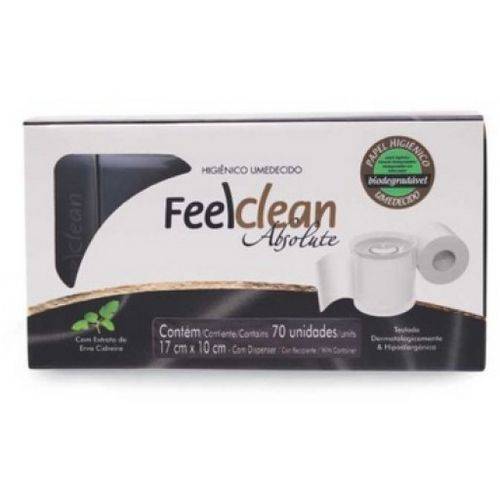 Feelclean Papel Higiênico Umedecido Feelclean Dispenser + Refil de 70 Un Biodegradável