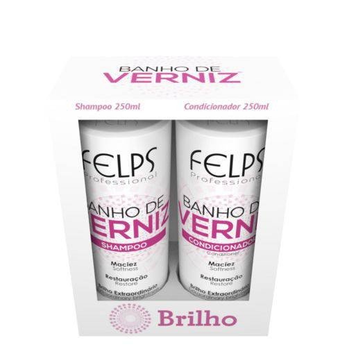 Felps Banho de Verniz Kit Duo Brilho 2x250mL - Felps Profissional