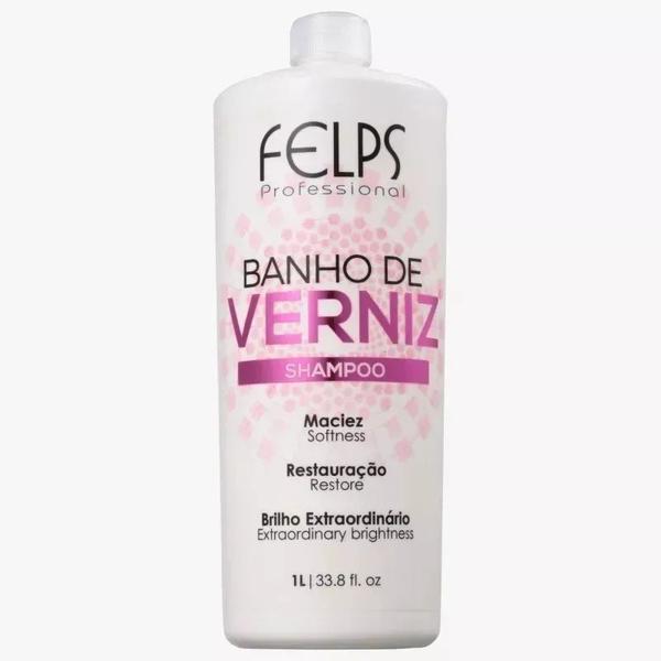 Felps Banho de Verniz Shampoo 1L - Felps Professional