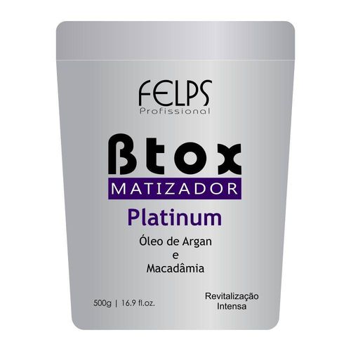 Felps Btox Matizador Platinum - Óleo de Argan e Macadâmia - 500g